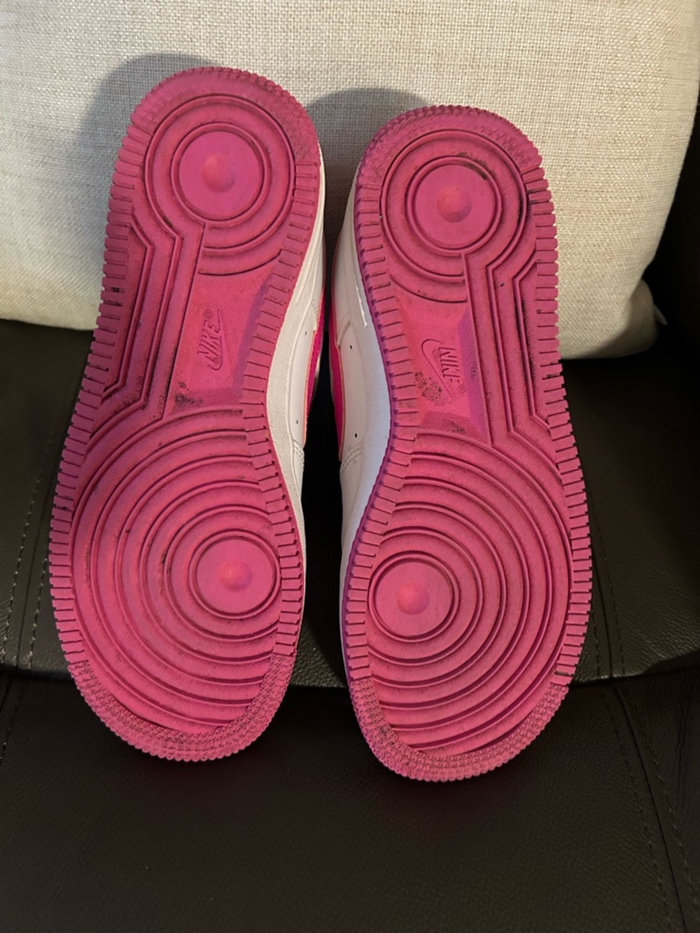 Nike Kids' Air Force 1 Low - White/Pink - Picture 4 of 5